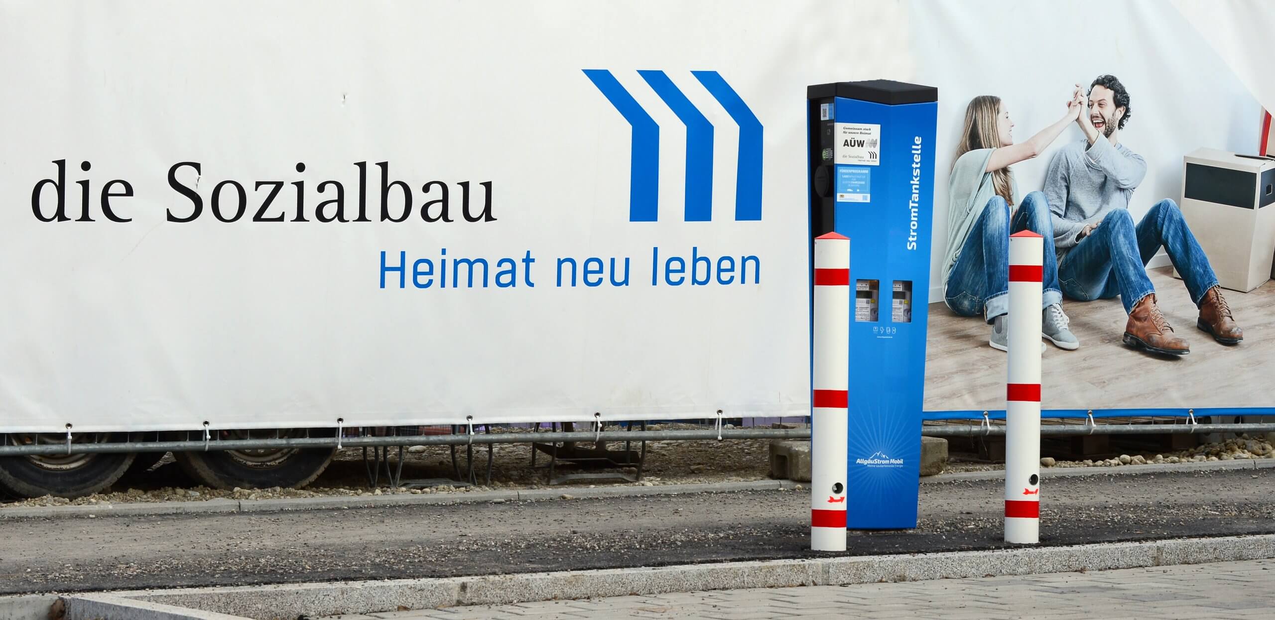Ladestation am Straßenrand