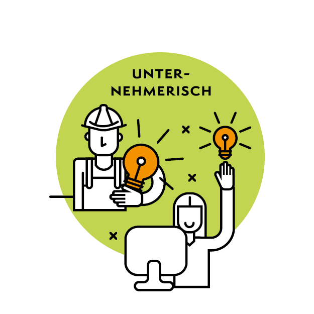 Illustration Wert Unternehmerisch
